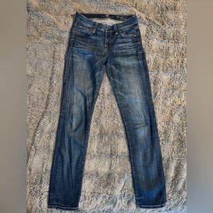 7 for all mankind. Womens jeans size 24. The slim cigarette. Medium wash.